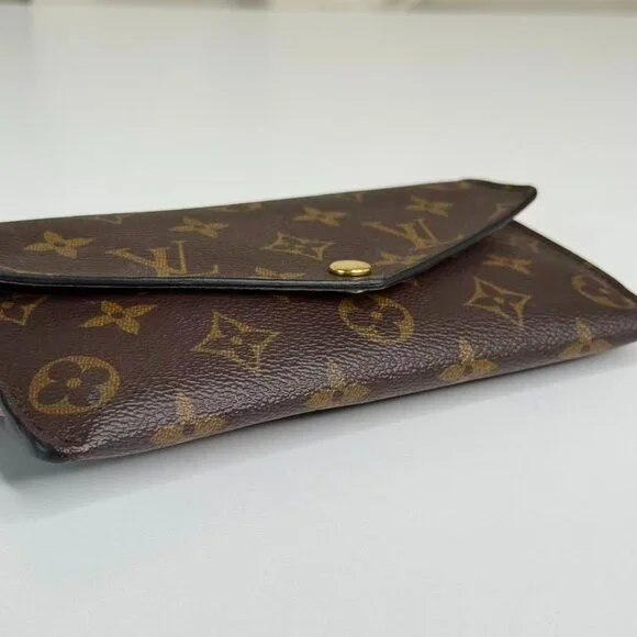 Louis Vuitton Monogram Canvas Wallet with Blue & Orange Accessories - Picture 6 of 11